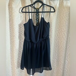 Navy chiffon dress size XL